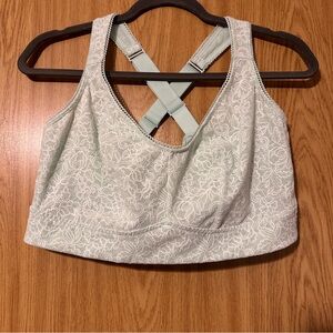 Cacique lane Bryant light green and white lace bralette